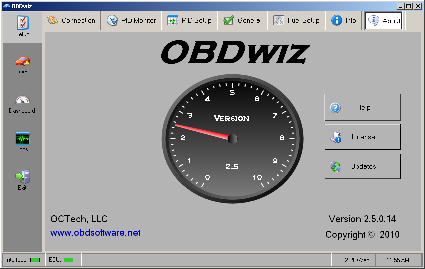 Interface Bluetooth OBDlink LX avec Logiciel